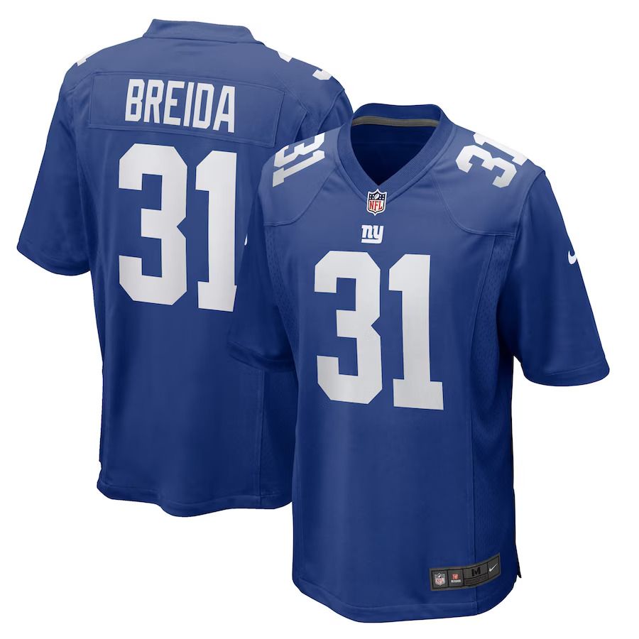 Men New York Giants #31 Matt Breida Nike Royal Game NFL Jersey->new york giants->NFL Jersey